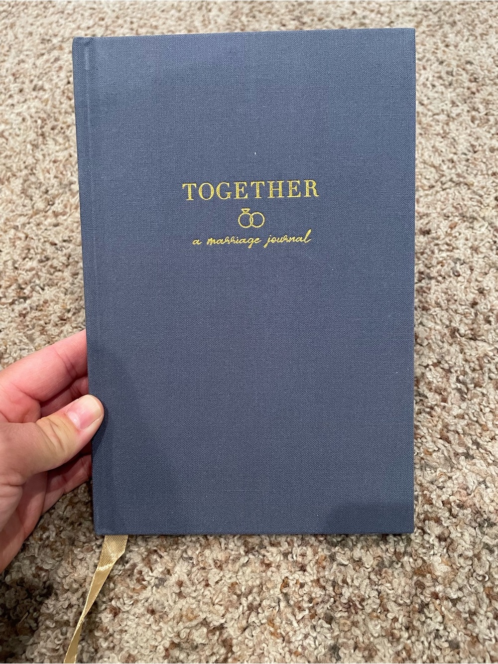 Together Marriage Journal - Navy and Gold